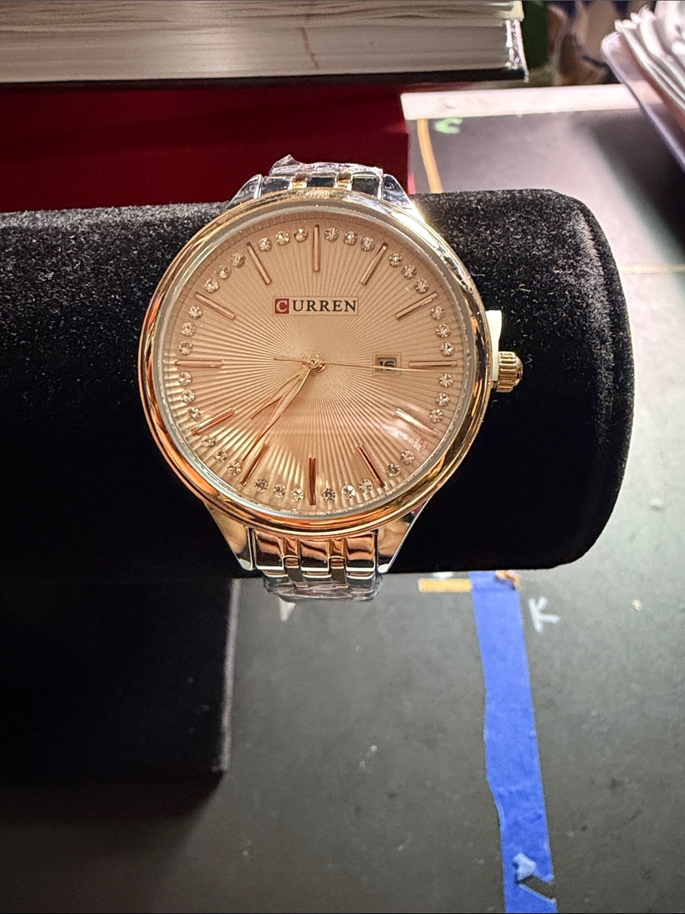 Men’s Gold Tone Stainless Steel Bracelet Watch
